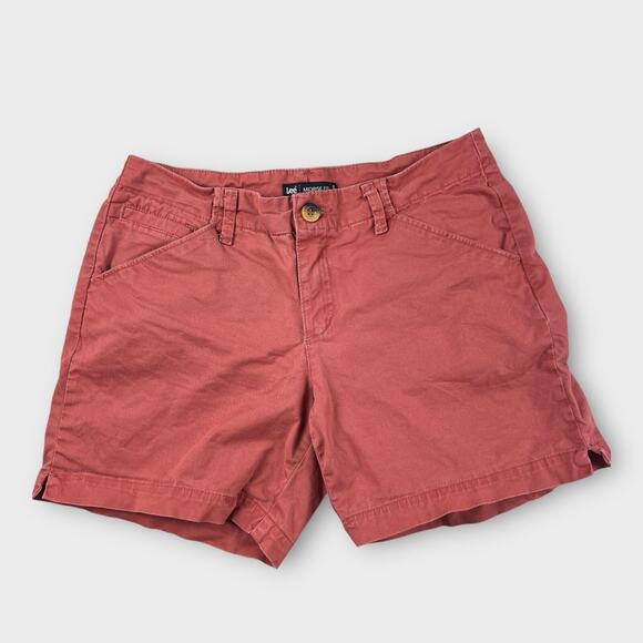 Lee Pants - Classic Lee‎ Midrise Fit Chino Shorts Size 6 Coral Red